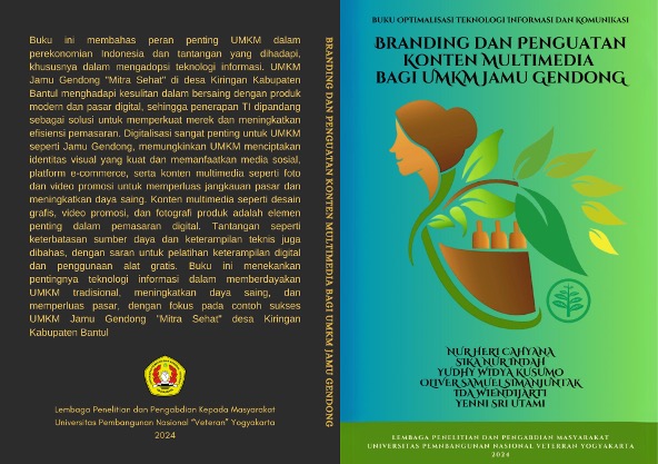 Cover Buku Branding Dan Penguatan Konten Multimedia Bagi UMKM Jamu Gendong